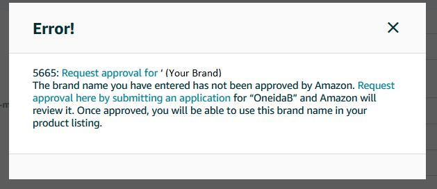 Every seller is greeted with Error 5665 – How to resolve it?